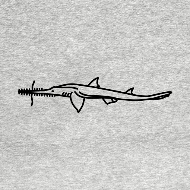 Longnose Saw Shark by Radradrad